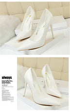 Women Korean Version Fashion Shallow Mouth Office Shoes Stiletto Party Single Shoes Female Comfort Women Heels Simple 9511-17