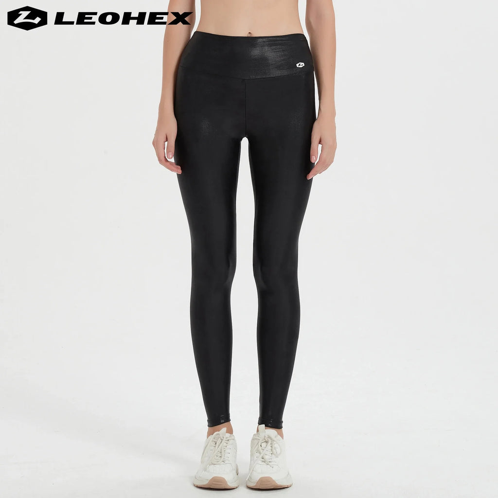 LEOHEX High Waist Yoga Leggings for Women, Breathable Fitness Running Pants, Workout Gym Sports Trousers