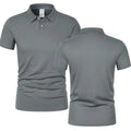 Solid color polo shirt ultra-light men's quick-drying breathable sweat-wicking shirt suitable for fitness gym and running