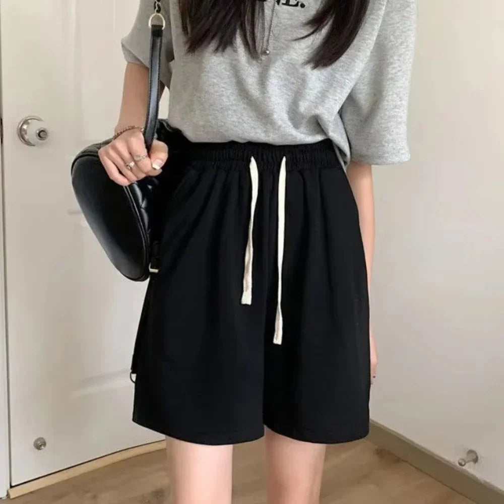 Summer Women's Loose Sports Shorts, Outdoor Sportswear, Street Fashion, Versatile, Breathable, Thin Daily Shorts