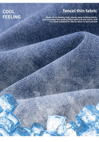 2026 Y2k Pants Men Thin Lyocell Spring Summer Classic Korean Youthful Vitality Men's  Jeans Lightweight Stretch Trousers