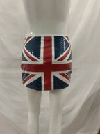 European and American flag print sequin wrapped hip skirt, cross-border slimming and slimming street style short skirt