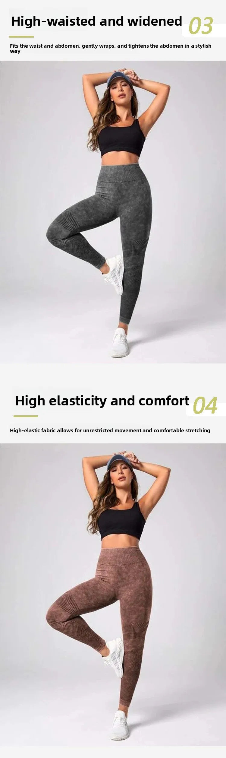High Waist Seamless Yoga Pants for Women Quick Dry Running Gym Leggings Fitness Tights Leggings Athletic Workout Running Crops