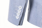 BYLUNTA Mens Suit 2 Piece Slim Fit Stripe Suits Tuxedo Blazer Jackets Pants Set Summer Beach Wedding Outfit for Mennt)