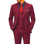 Men Suits For Wedding 3 Pieces 2 Set Elegant Slim Fit Jackets Pants Blazers Formal Outfit Fashion Business Classic 2026 Costume