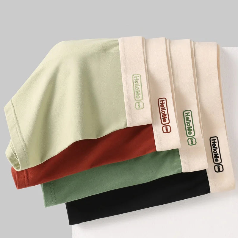 6Pcs/Men's Underwear High Quality Pure Cotton Boxer Shorts Anti-bacterial Breathable Sports Men Underwear Elasticity Large Size