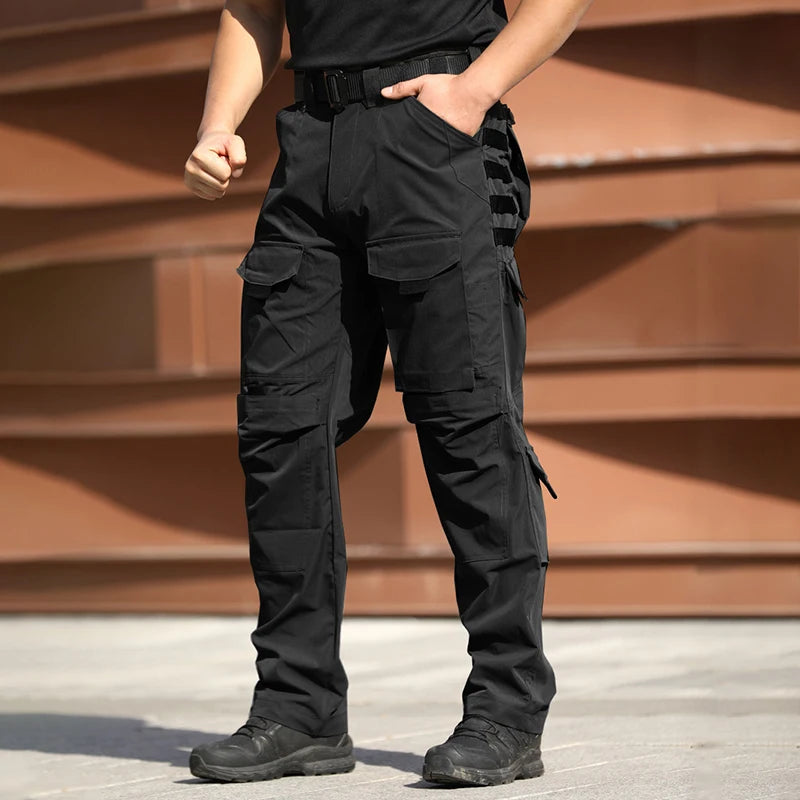 New Multi-pocket Cargo Pants Men Waterproof Work Tactical Trousers Spring Autumn Wear-Resistant Outdoor Hunting Training Pant