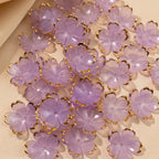 50pcs 19mm Cherry Blossom Beads Gradient Acrylic Flower Beads Mini Spacer Hair Accessory for DIY Bracelet Earring Jewelry Making