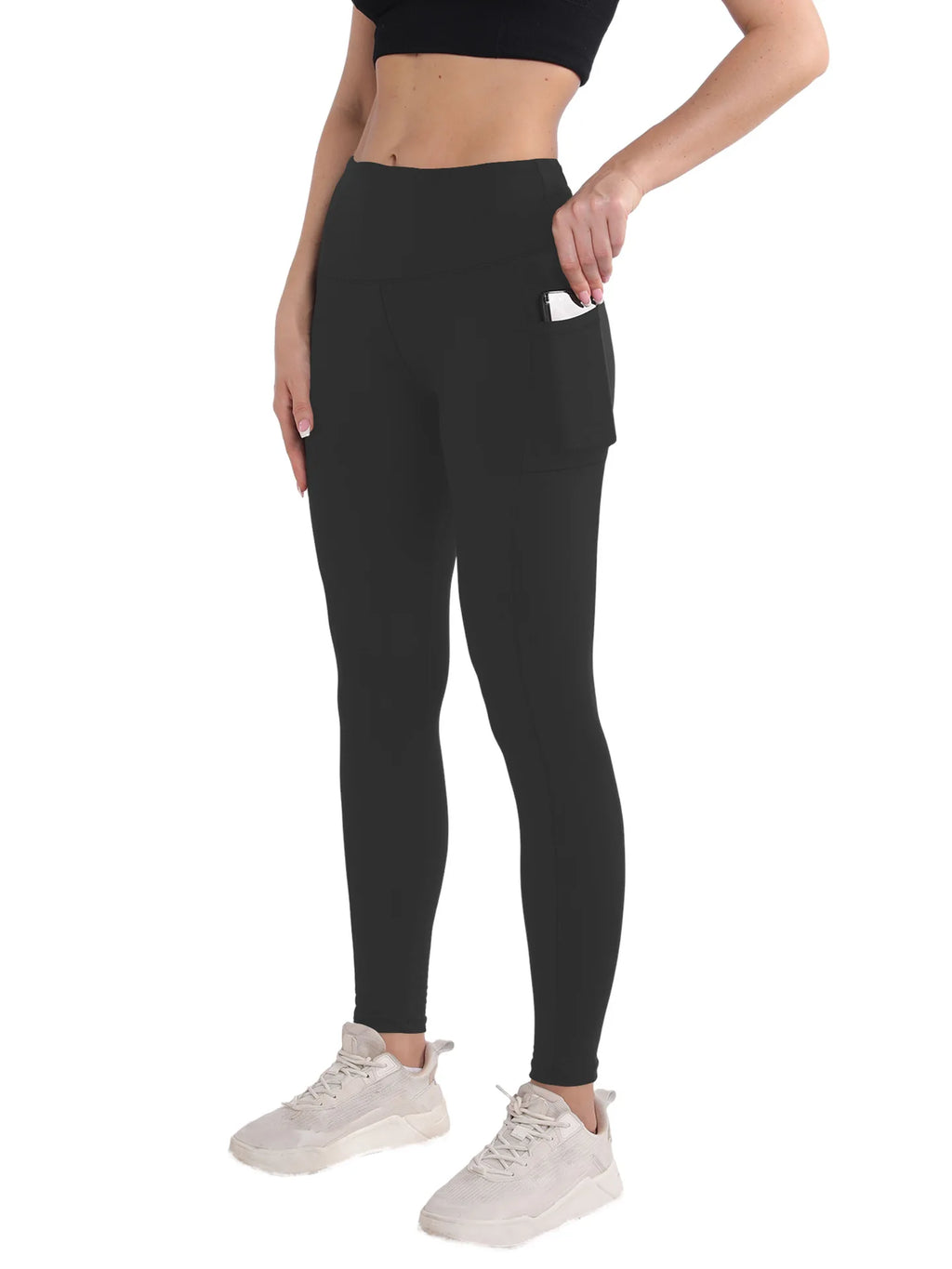 High Waist Plush Leggings Warm Leopard Print Yoga Pants Milk Silk Bare-Feel Leggings for Spring/Autumn