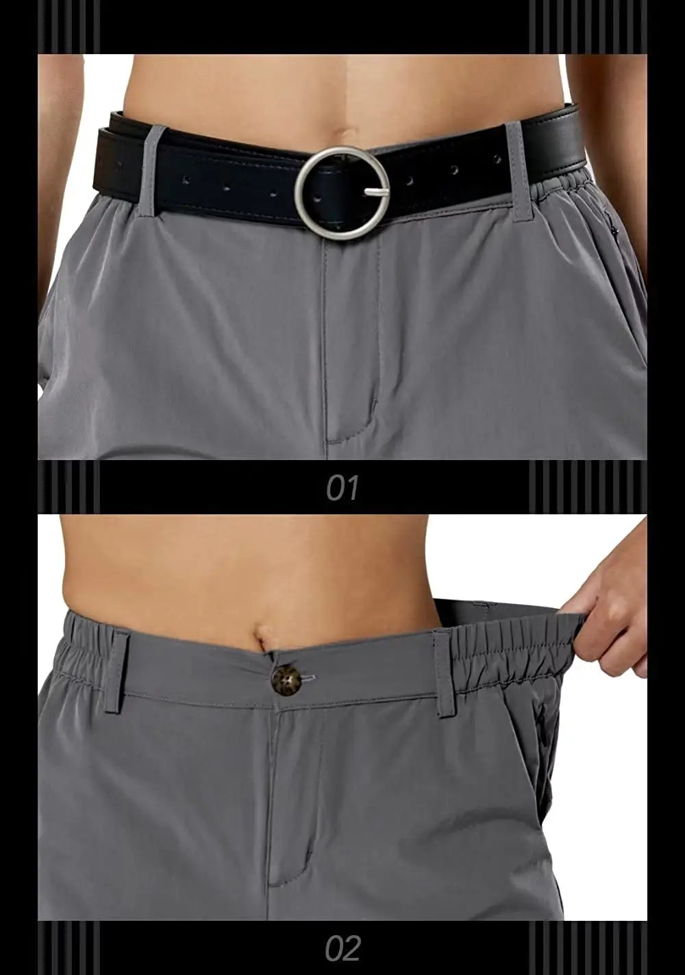 Women's Hiking Cargo Shorts Quick Dry Nylon Shorts Summer Travel Active Golf Shorts with 6 Pockets Water Resistant
