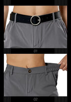 Women's Hiking Cargo Shorts Quick Dry Nylon Shorts Summer Travel Active Golf Shorts with 6 Pockets Water Resistant