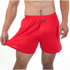 1PC Big Underpants Solid Pajama Bottoms At Home Plus Size Boxers Brief For Men High Waist Allo Pants Cotton Slacks Sleep Bottoms