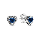 925 sterling silver heart-shaped ring necklace earrings sparkling luxury crystal women's jewelry set holiday surprise gift