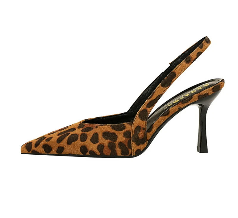 Fashionable Banquet Empty High Heel Shoes For Women's Shoes Thin Heel Pointed Toe Hollow Single Shoes For Women's Shallow Mouth