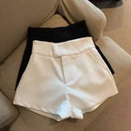 Women Sexy Shorts Mooyufon Black Shorts Women Harajuku Elegance High Waisted Shorts A Line Slim Casual Hot Girl Straight Pants