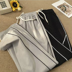 Men’s Lightweight Waffle Pants Summer Thin Joggers 2026 Drawstring Stripe Casual Sports Trousers for Daily Wear