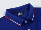 Summer Polo T Shirt Men's Solid Color Polo Shirt Short Sleeved T-shirt European and American Loose Stand Up Collar Casual Top