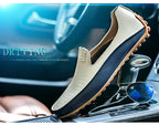Summer Men Casual Flats Fashion Genuine Leather Soft Moccasins Brand Loafers High Quality Breathable Men Dress Shoes Size 36-47