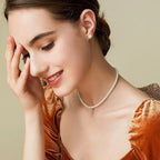 Fashion Multilayer Elegant White Pearl Collar Choker Necklace For Women Beaded Handmade Wedding Banguet Necklace Vintage Jewelry