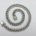 12.5mm Iced Out Miami Cuban Link Necklaces Free Shipping Bling Rapper Chains For Men Hip Hop Daily Party Fashion Jewelry Gift