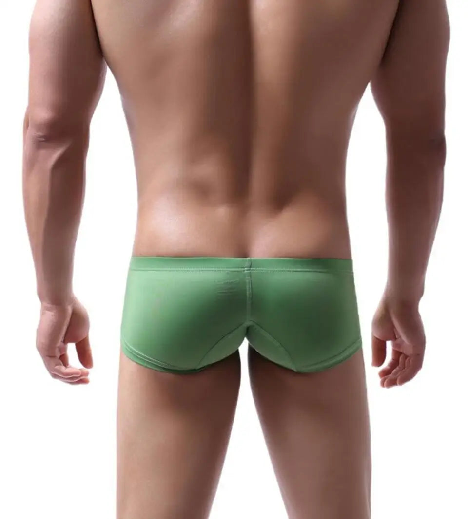 Men's Boxers Low-rise Ice Silk Underpants Men Small Boxer Shorts Sexy Underwear Men Panties Boxer Briefs