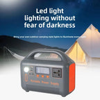 High-Capacity 400W Portable Power Station 192Wh LiFePO4 Battery AC 220V Solar Generator Fast Charge Power Bank for Camping