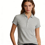 Polo women women's t-shirts and polos old money style Classic Embroidered casual slim fit POLO collar short sleeved shirt