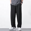 Mens Joggers Pants Summer Streetwear Oversized Black Loose Fit Casual Trousers Plus Size Elastic Waist Baggy Sweatpants Male