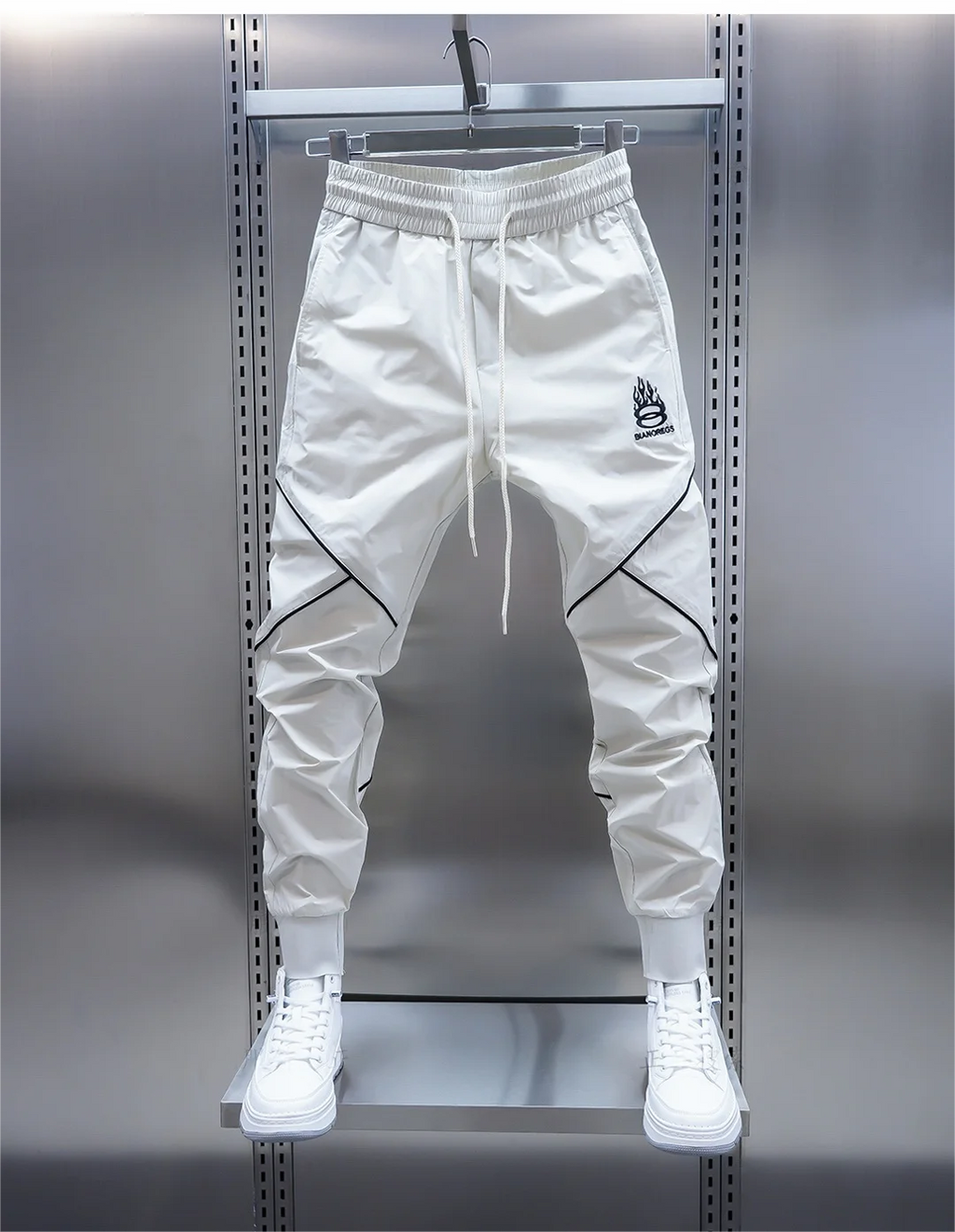Men's Cargo Pants White Hip Hop Male Trousers Summer Regular Fit Harajuku Long Slacks Street Emo Cheapest Luxury New In Casual