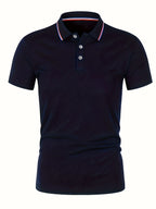 2025 Hot Sale Men's Summer Casual Breathable Comfortable Polo Shirt Men's Solid Color High Quality Short Sleeve T-Shirt