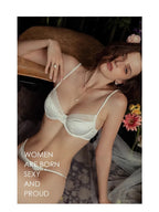 French Satin Brief Sets Sexy Lace Lingerie Bra for Women  Ultra-thin Bra Set for Women Sexy Lingerie Set Womens Lingerie Set