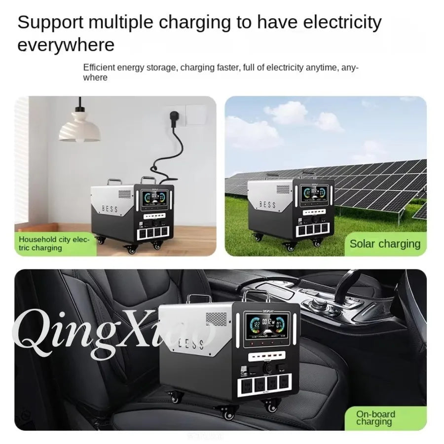 Large Capacity Portable Power Station 220V High Power Outdoor Camping Emergency Backup Power Supply For Home And Travel