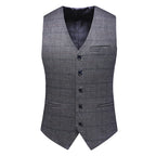 Men's Business Casual Three-Piece Set 2024 Fashion Bridegroom Dress Suit Vest Trousers High Quality