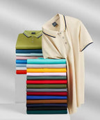 Embroidery Men's Fitness Casual Sports T-shirt Gym Running Sports Short-sleeved Polo Shirt Lapel Top Men's Slim Fit T-shirt