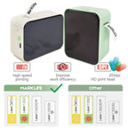 MarkLife P15 Thermal Label Printer Mini Portable Wireless Bluetooth-compatible Labeling Sticker Machine for Home Office