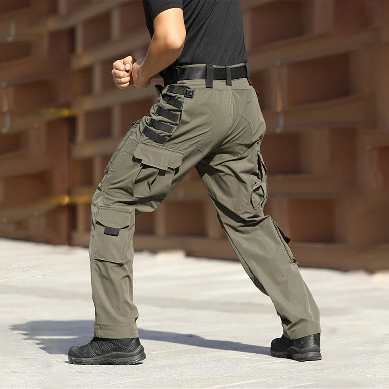 New Multi-pocket Cargo Pants Men Waterproof Work Tactical Trousers Spring Autumn Wear-Resistant Outdoor Hunting Training Pant