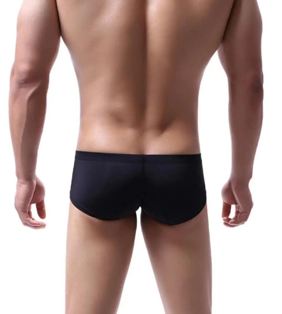 Men's Boxers Low-rise Ice Silk Underpants Men Small Boxer Shorts Sexy Underwear Men Panties Boxer Briefs
