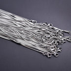Wholesale 45/50/60/70cm Snake Long Chain Necklace Stainless Steel Necklaces For Women Men Jewelry Neck Chokers Catenina Collana