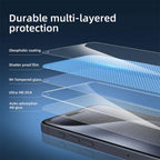 2~4PCS Screen Protector For iPhone 17 16 Pro Max Tempered Glass For iPhone 17e 16e 15 14 13 12 11 Pro Max Phone Film iPhone 17
