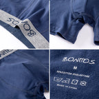 5pcs Men's Panties Cotton Boxer Briefs Letter Elastic Band Men Underpants Classic Solid Color Boxers Underwear For Man BONITOS