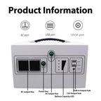 Outdoor Emergency Portable Solar Power Electric Generator Portable Power Station 1000W 2000W 3000W