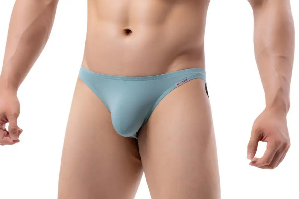 BRAVE PERSON Men's Modal Briefs Sexy Underwear Low-rise Solid Underpants 12 Colors Briefs for Man