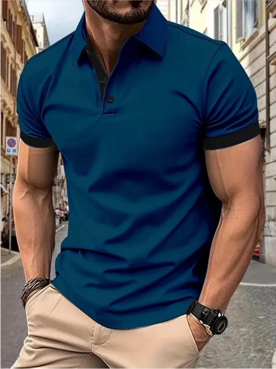 The 2026 Summer New men's short-sleeved POLO Shirt Is Casual Fashionable Comfortable And Soft With 3D Pattern Printing