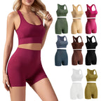 1Set Womens Underwear Set Wireless Lingerie Panties Bra Female Sexy Seamless Tank Crop Top Lady Sports Fitness Yoga Clothing Set