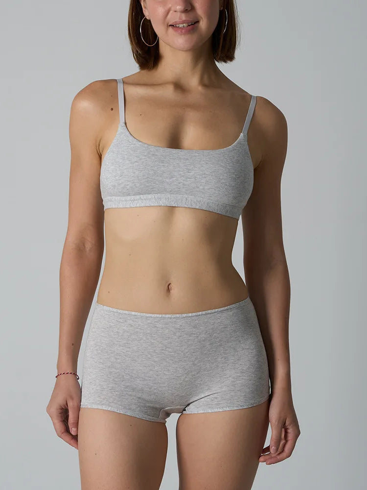 Cotton Bralette Seamless Breathable Underwears Lingerie Sets for Women's Fitness Sports Bras Panties Ladies No Bra Pad Intimate