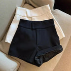 Women Sexy Shorts Mooyufon Black Shorts Women Harajuku Elegance High Waisted Shorts A Line Slim Casual Hot Girl Straight Pants