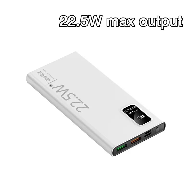20000mAh Power Bank USB C 22.5W Fast Charging Portable Large Capacity Powerbank For Xiaomi iPhone Samsung External Spare Battery