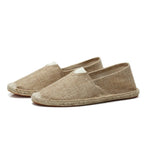 2024 Spring summer Men Canvas Shoes Breathable Men Casual Shoes For Man Slip-On Cheap Hemp Shoes Men Footwear Flats