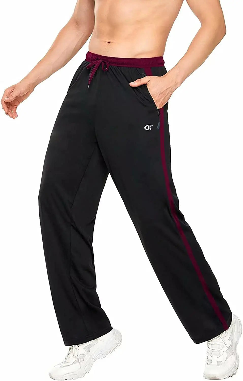 Men Sweatpants Running Sport Pants Drawstring Lightweight Solid Joggers Sport Streetwear Casual Breathable Trousers Tracksuit