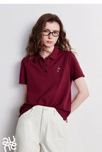 TOYOUTH Women Polo Shirt 2026 Summer New Breathable Short Sleeve Versatile Pullover Tops